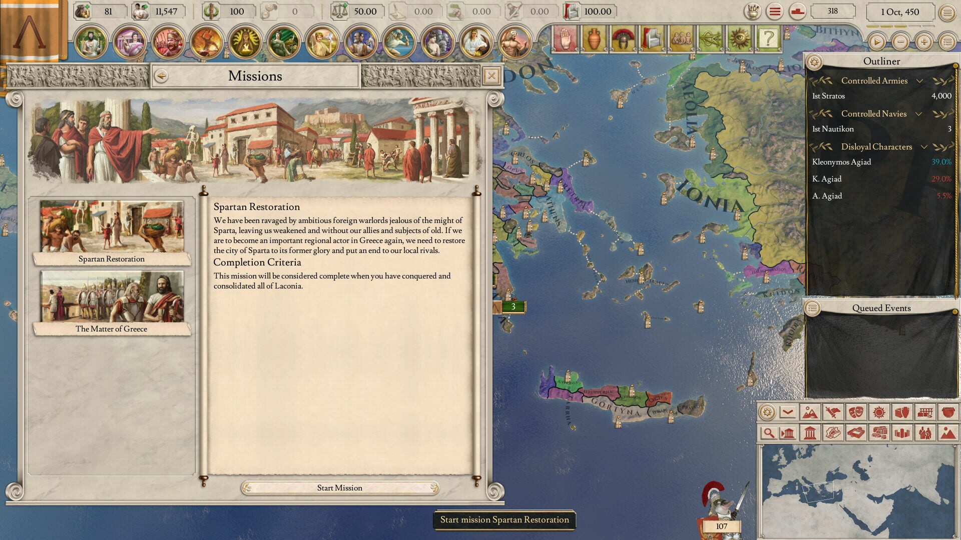 Screenshot for Imperator: Rome - Magna Graecia Content Pack