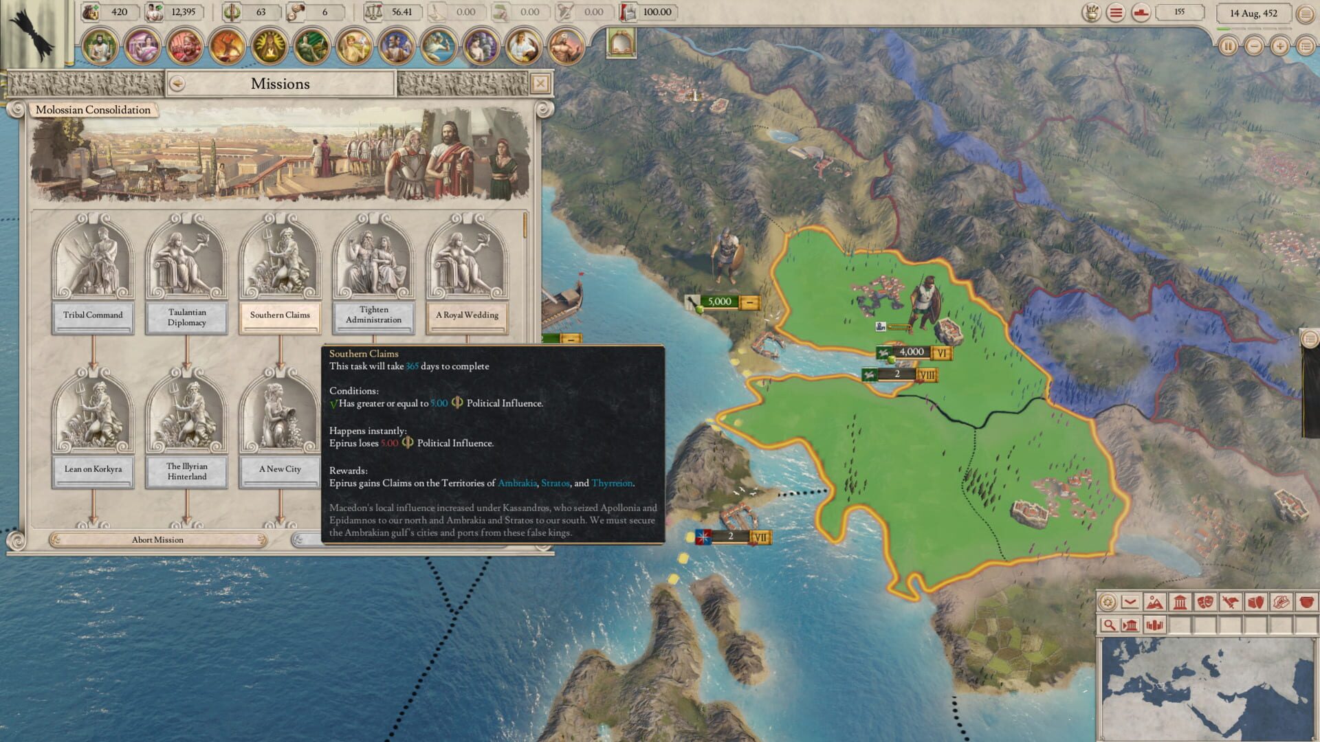 Screenshot for Imperator: Rome - Epirus Content Pack