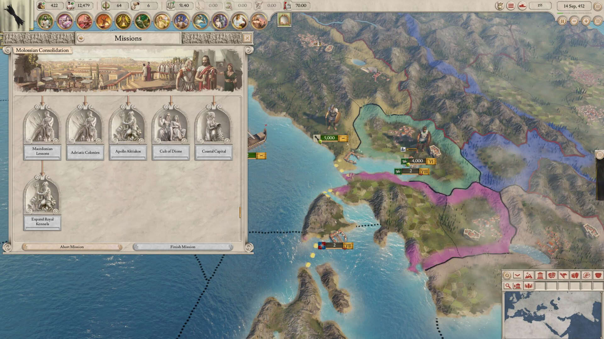 Screenshot for Imperator: Rome - Epirus Content Pack