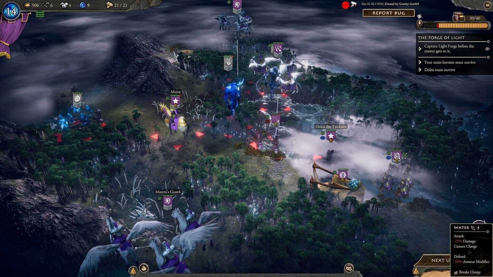 Screenshot for Fantasy General II: Empire Aflame