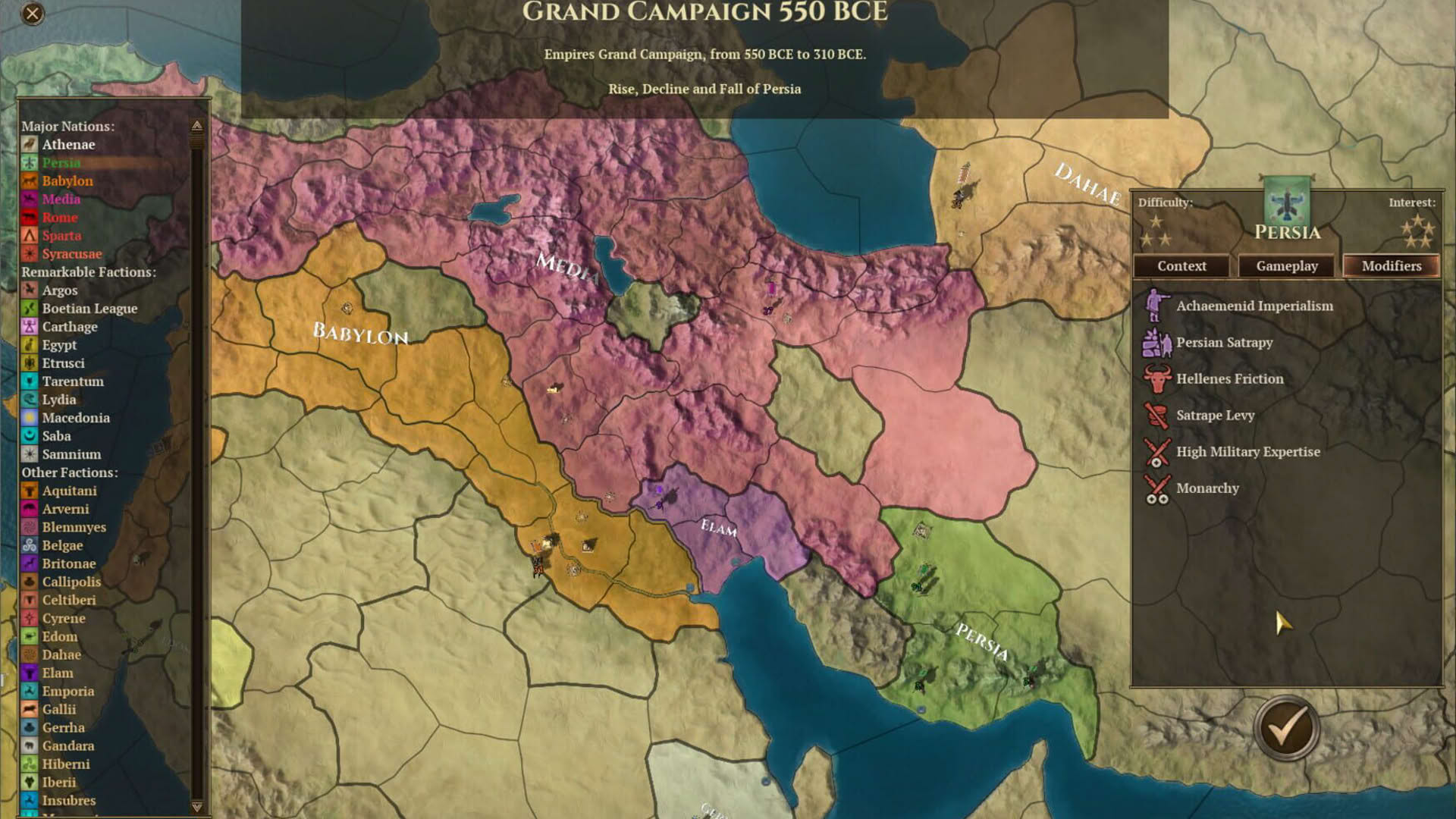 Screenshot for Field of Glory: Empires - Persia 550-330 BCE