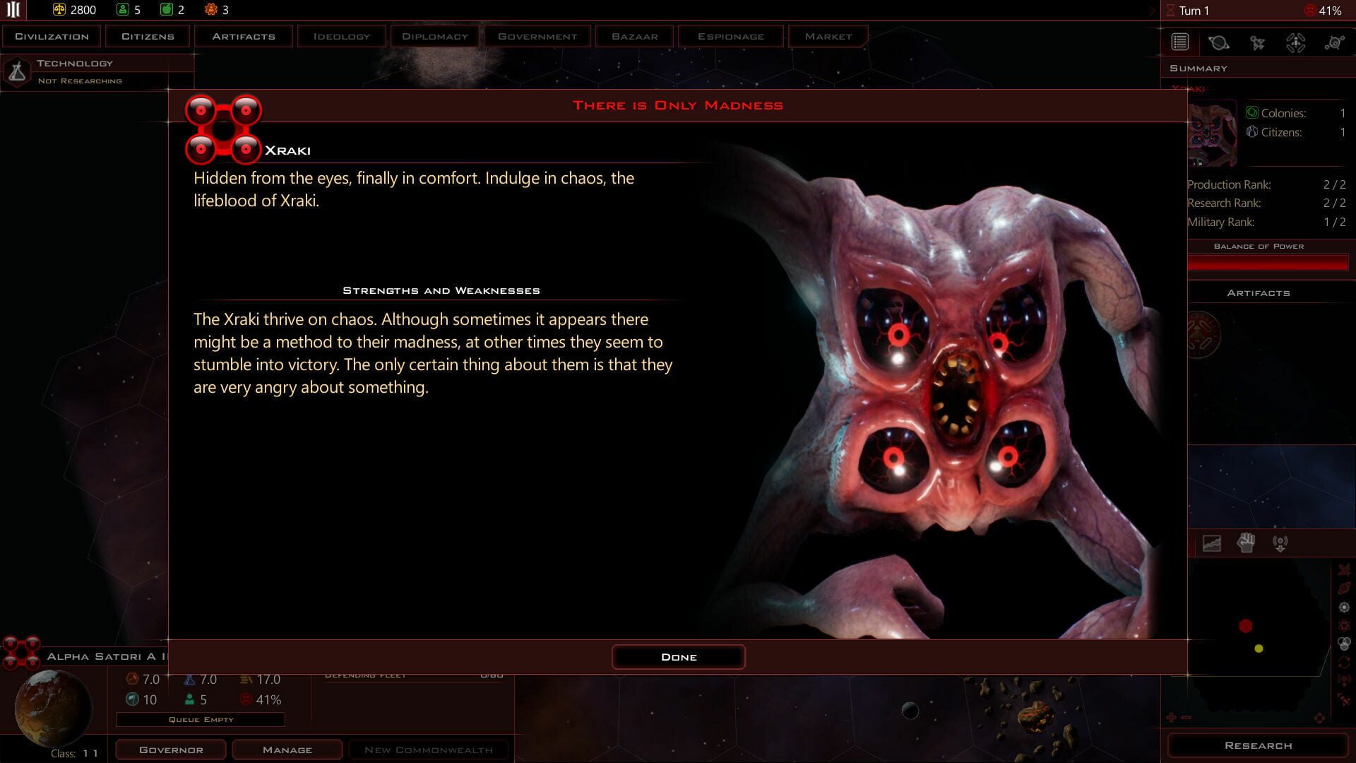 Screenshot for Galactic Civilizations III: Villains of Star Control
