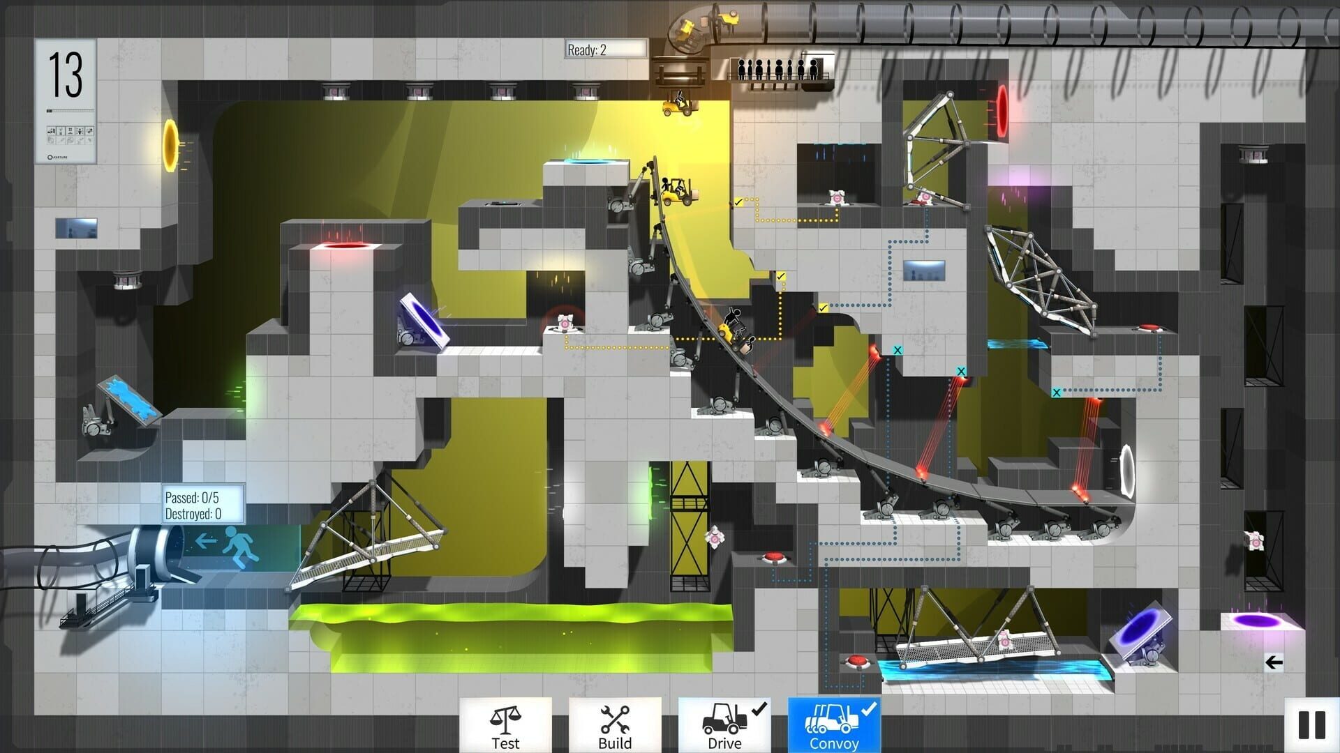 Screenshot for Bridge Constructor Portal: Portal Proficiency