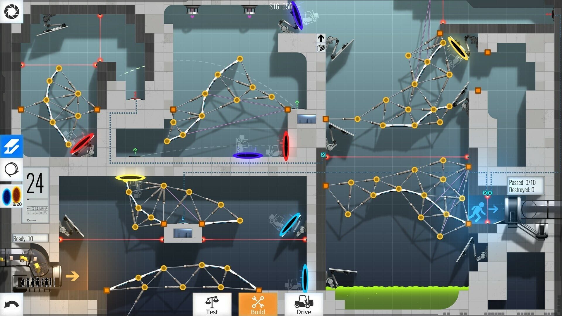 Screenshot for Bridge Constructor Portal: Portal Proficiency