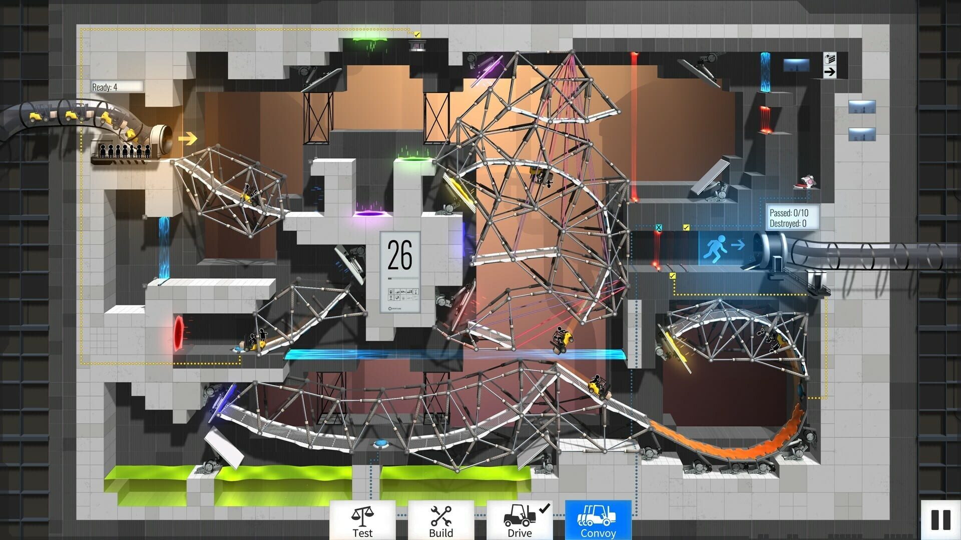 Screenshot for Bridge Constructor Portal: Portal Proficiency