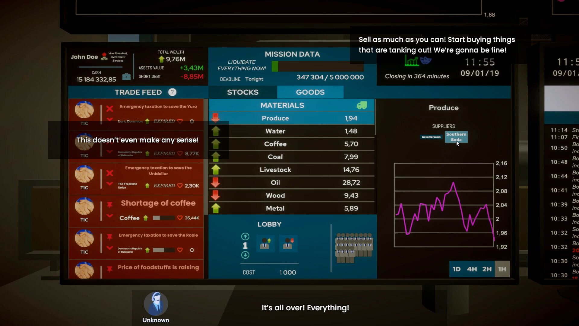 Screenshot for The Invisible Hand