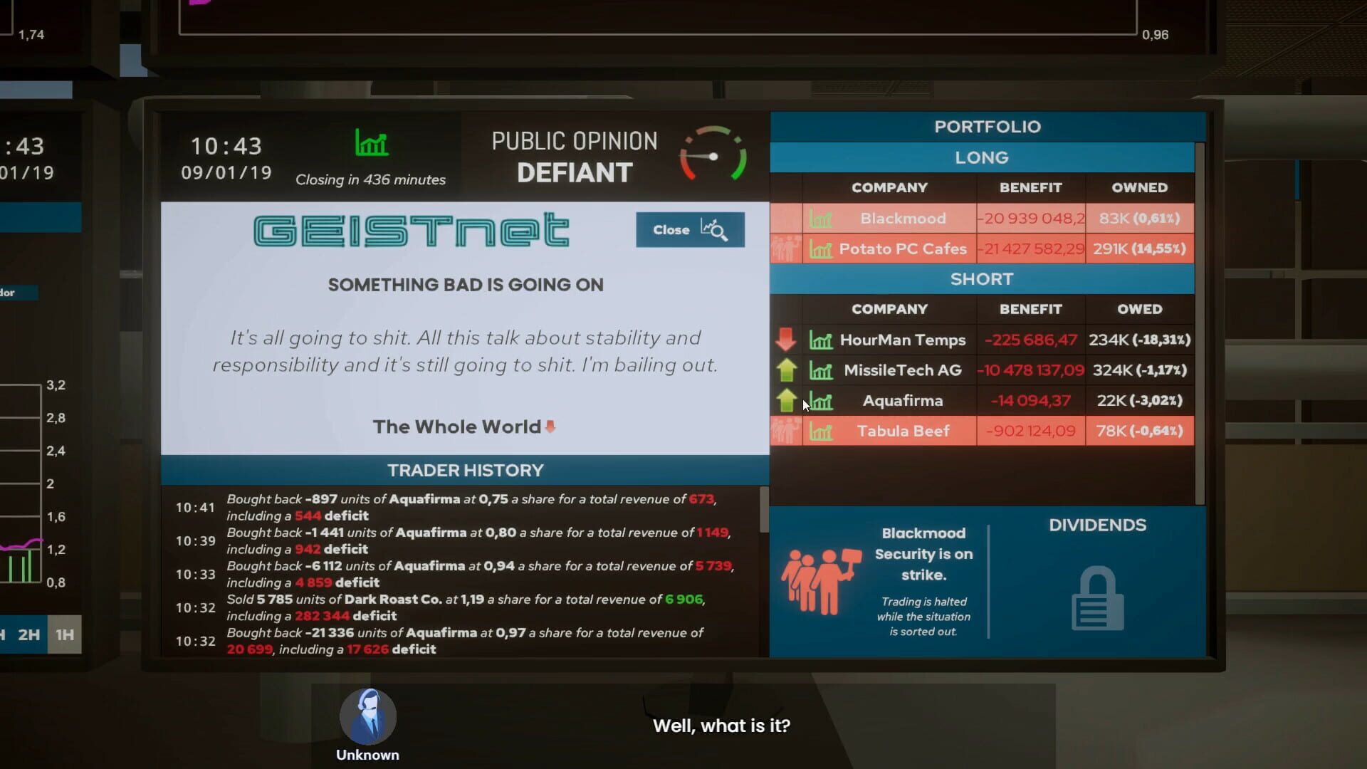 Screenshot for The Invisible Hand