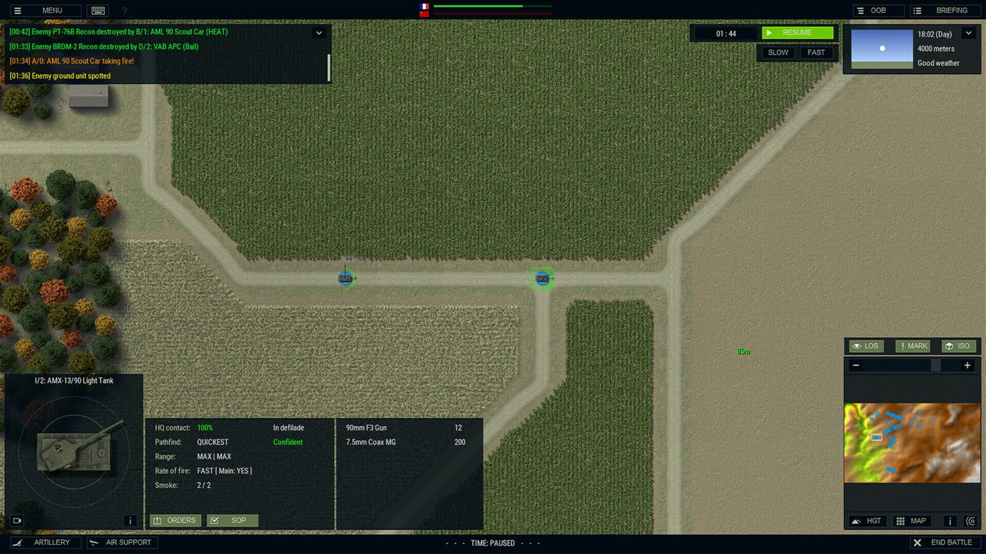 Screenshot for Armored Brigade Nation Pack: France - Belgium