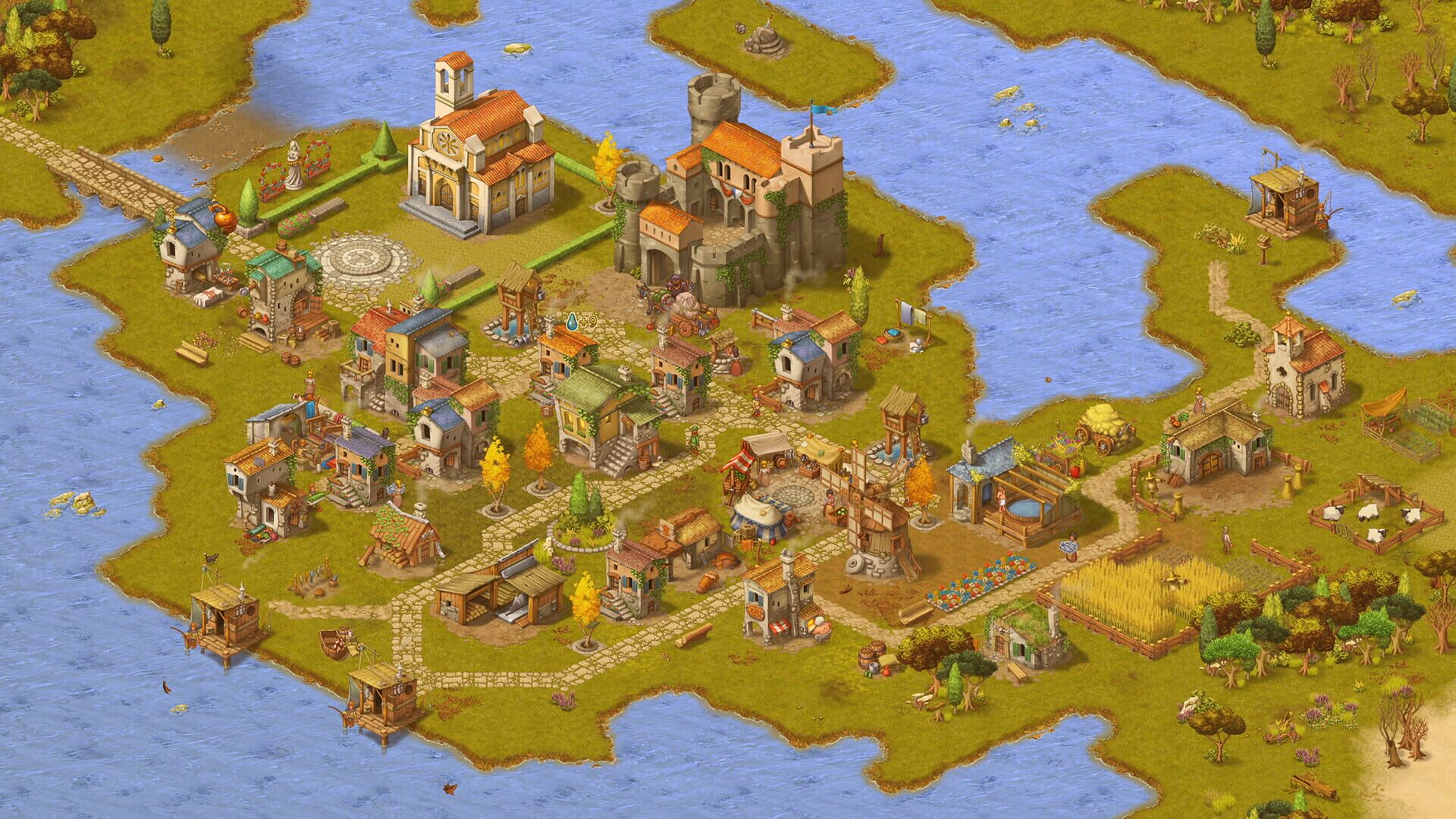 Screenshot for Townsmen: A Kingdom Rebuilt - The Seaside Empire