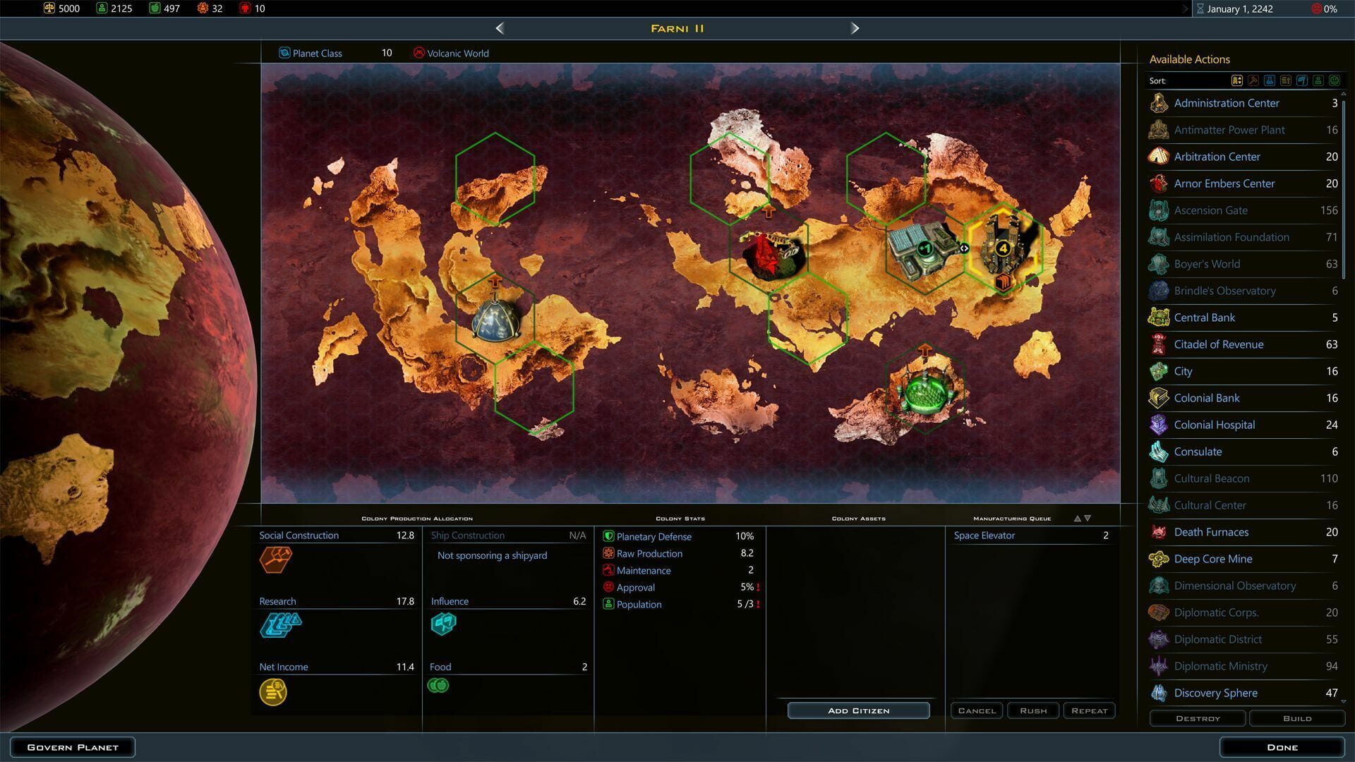 Screenshot for Galactic Civilizations III: Worlds in Crisis