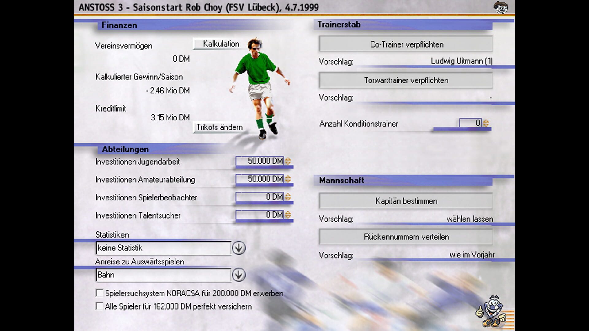 Screenshot for Anstoss 3