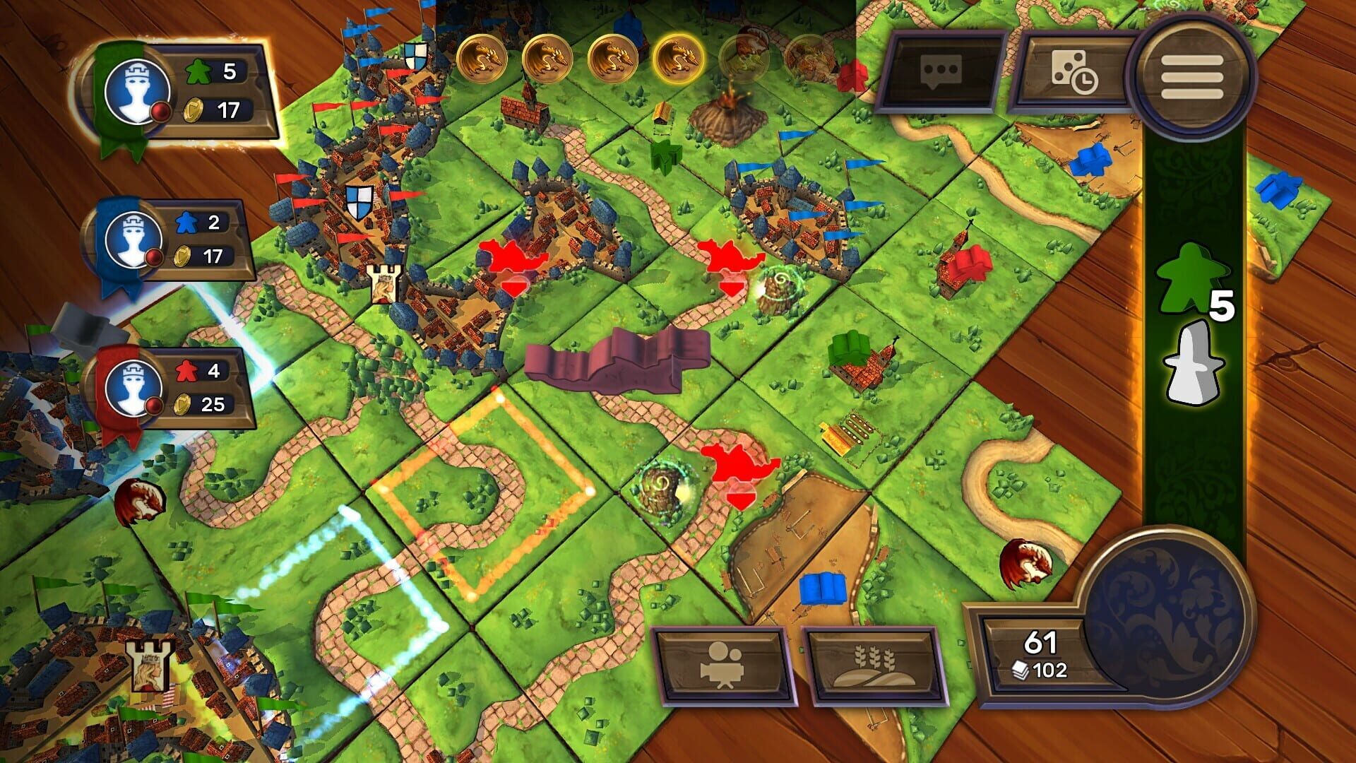 Screenshot for Carcassonne: The Official Board Game - The Princess & the Dragon