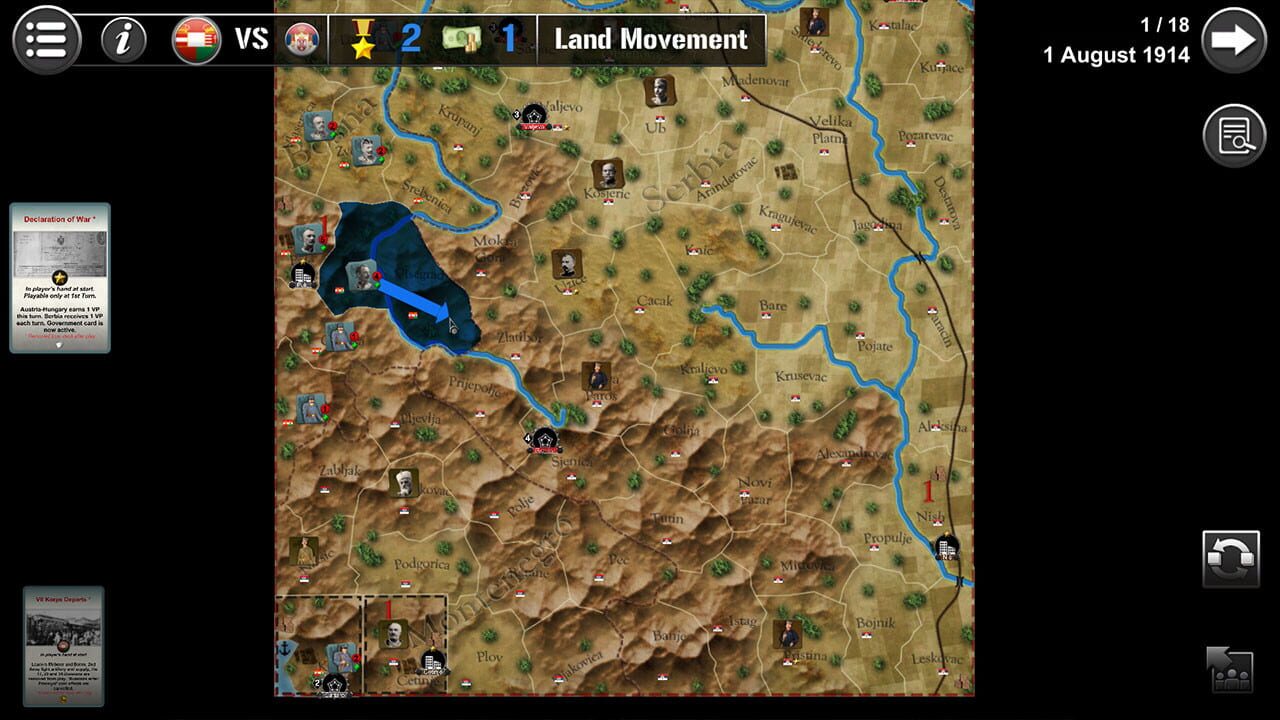Screenshot for Wars Across the World: Serbia 1914