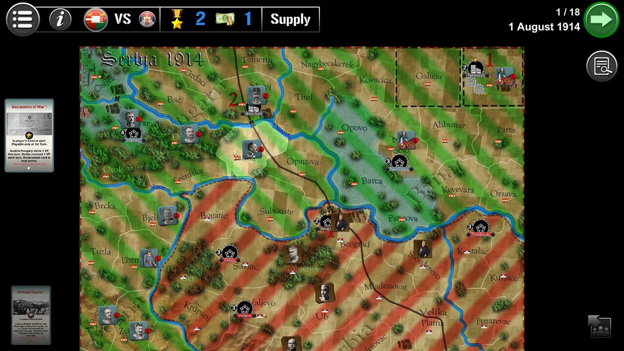 Screenshot for Wars Across the World: Serbia 1914