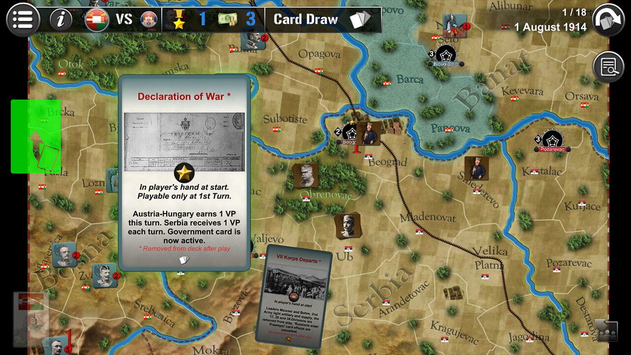Screenshot for Wars Across the World: Serbia 1914