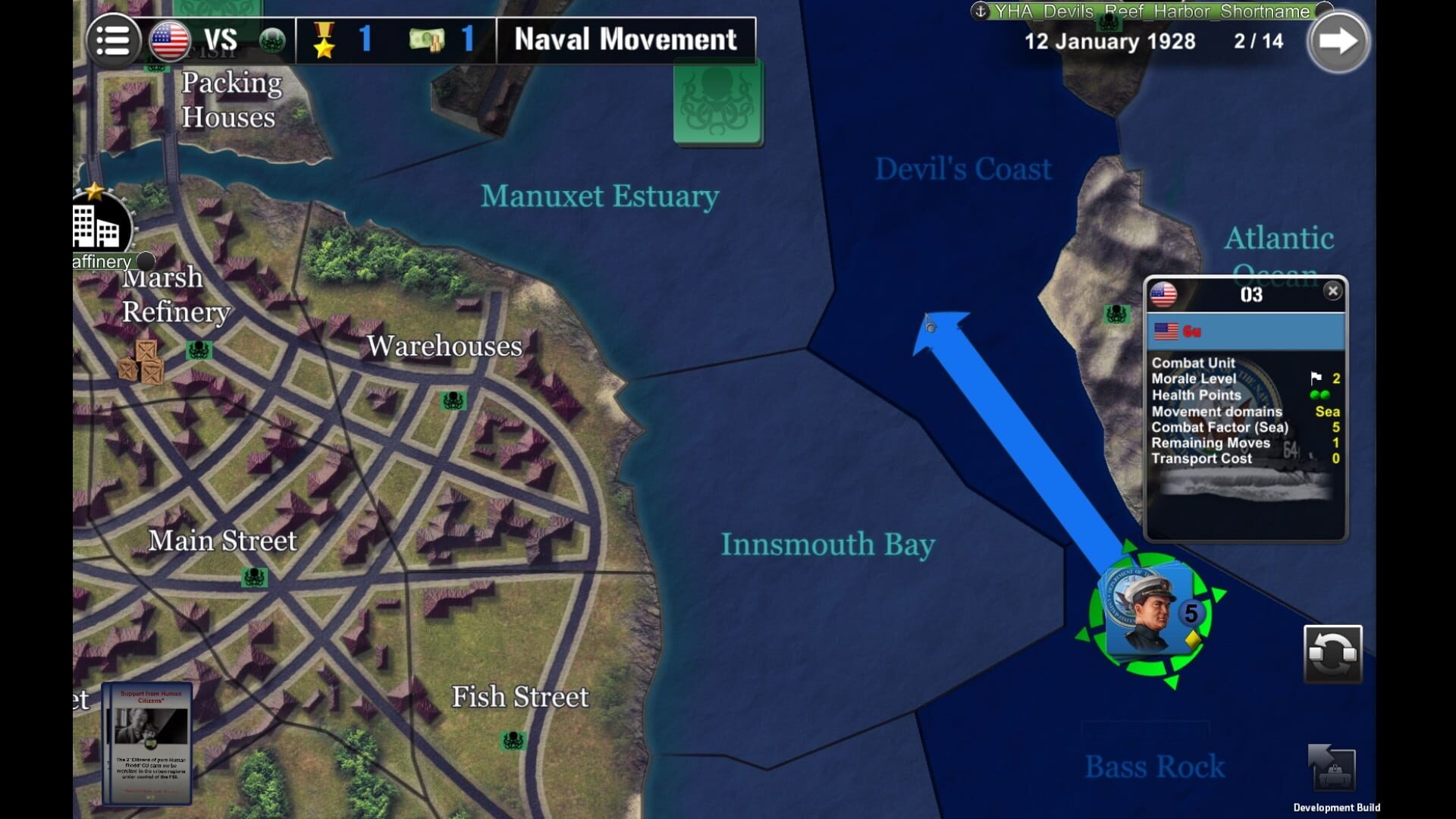 Screenshot for Wars Across the World: Innsmouth 1928