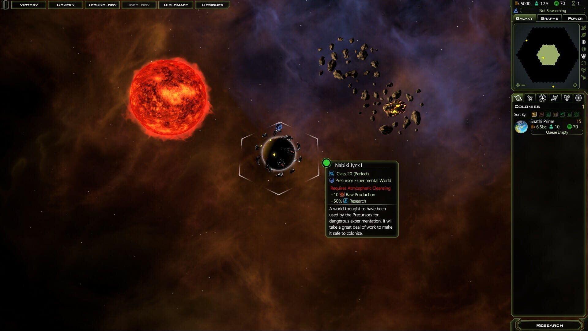 Screenshot for Galactic Civilizations III: Precursor Worlds