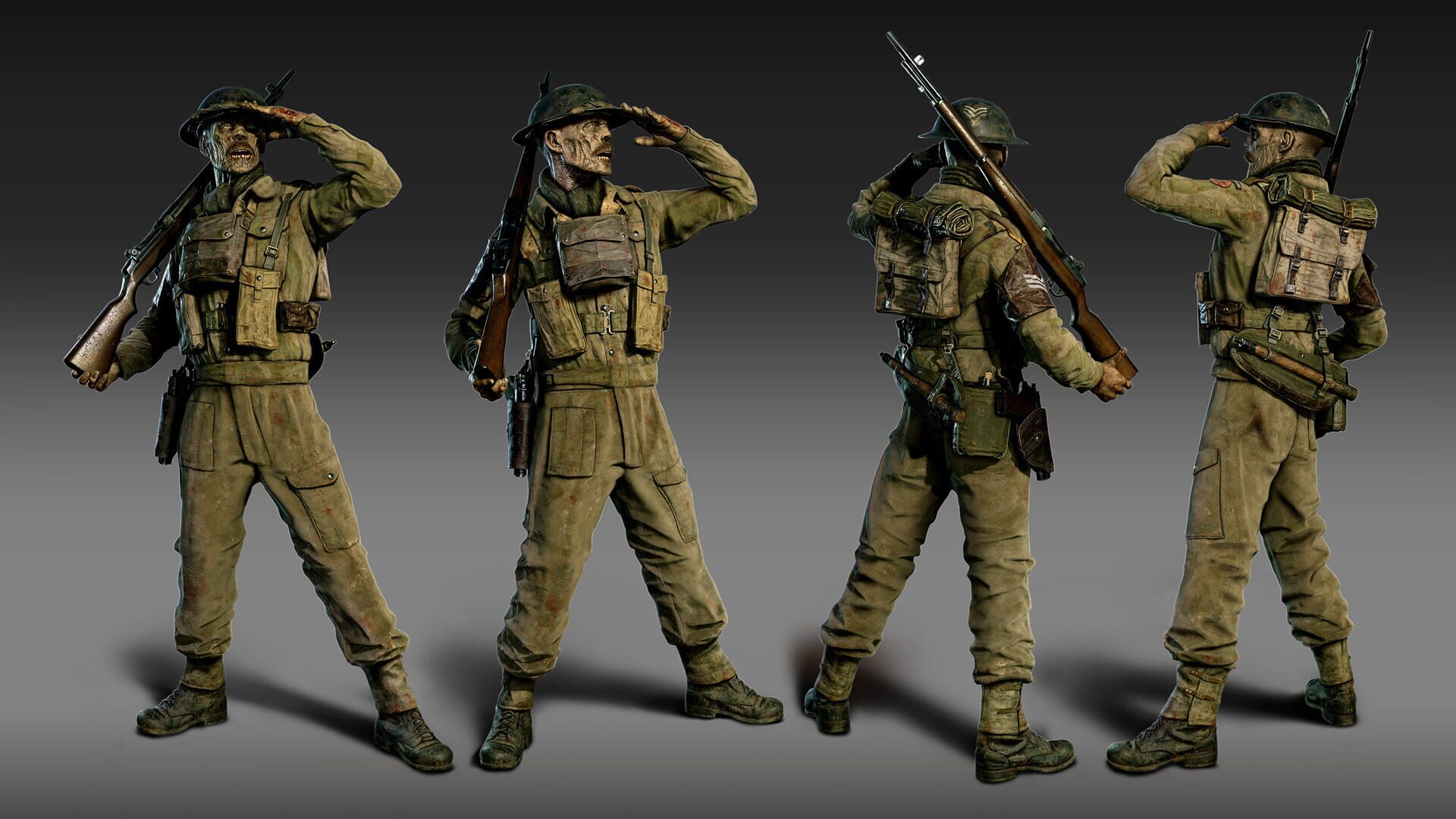 Screenshot for Zombie Army 4: Dead War - Paratrooper Zombie Character
