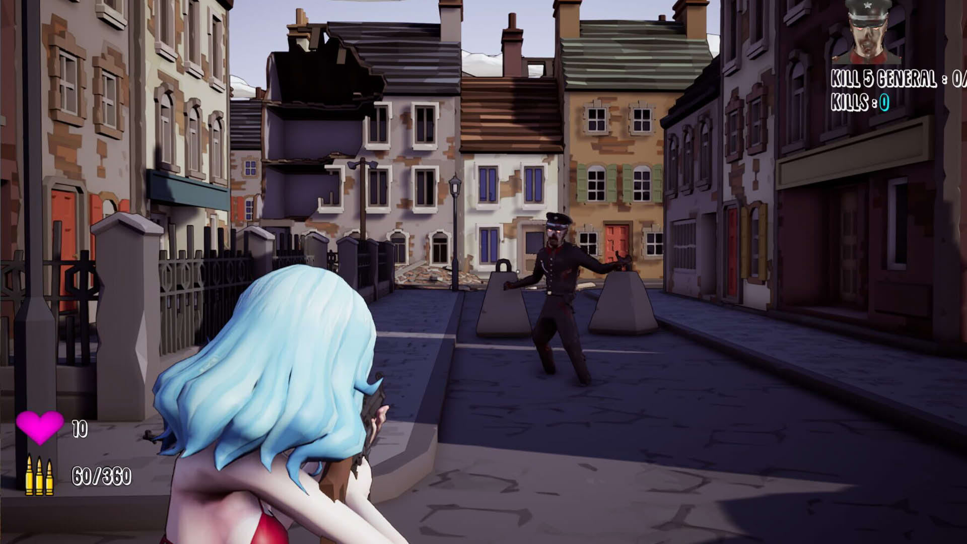 Screenshot for Inglorious Waifu VS Nazi Zombies
