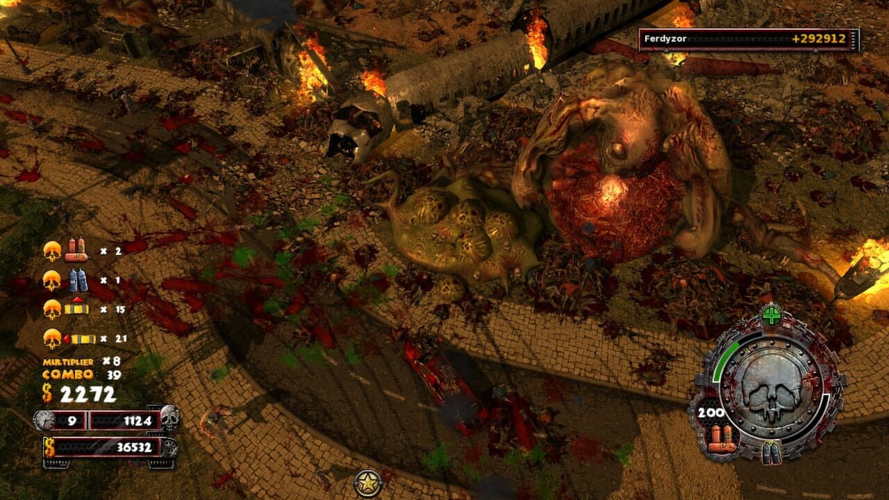 Screenshot for Zombie Driver HD: Burning Garden of Slaughter