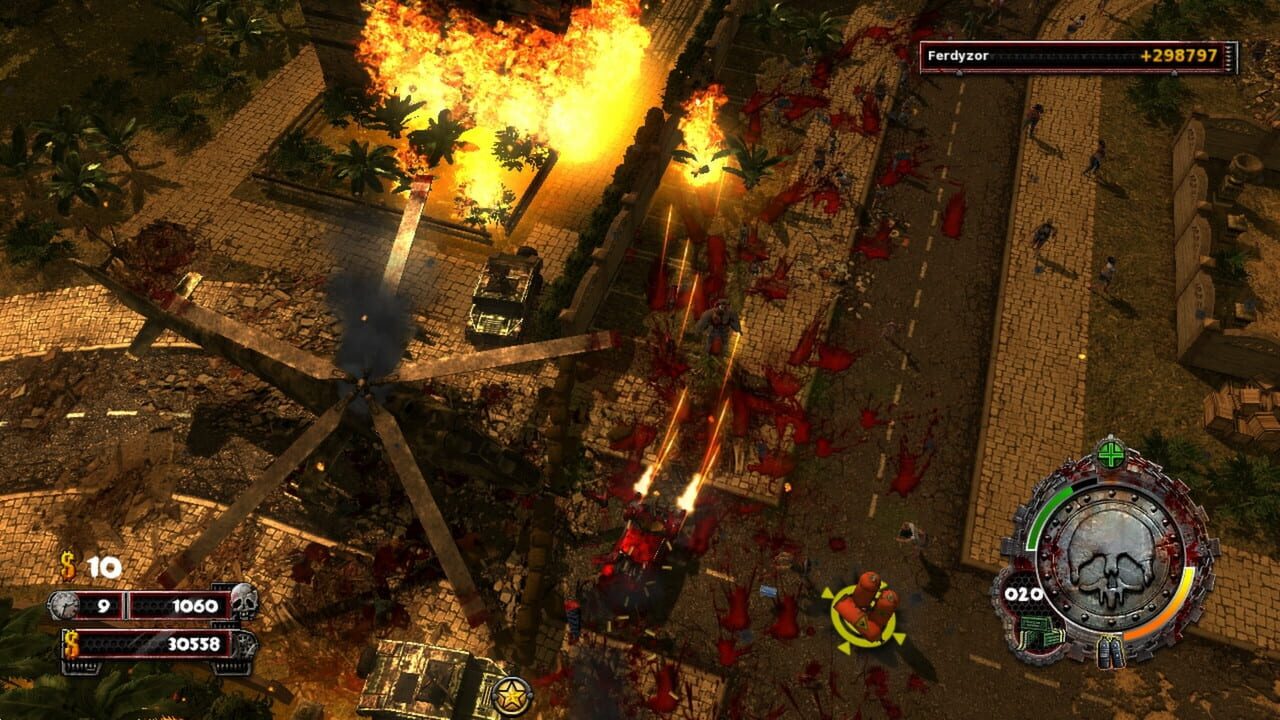 Screenshot for Zombie Driver HD: Burning Garden of Slaughter