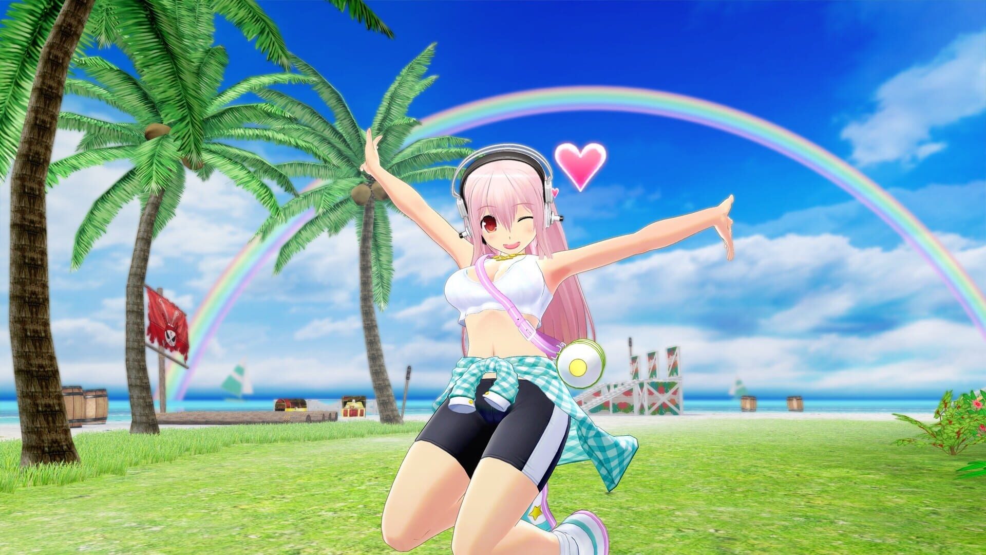 Screenshot for Senran Kagura: Peach Beach Splash - Super Sonico Character Pack