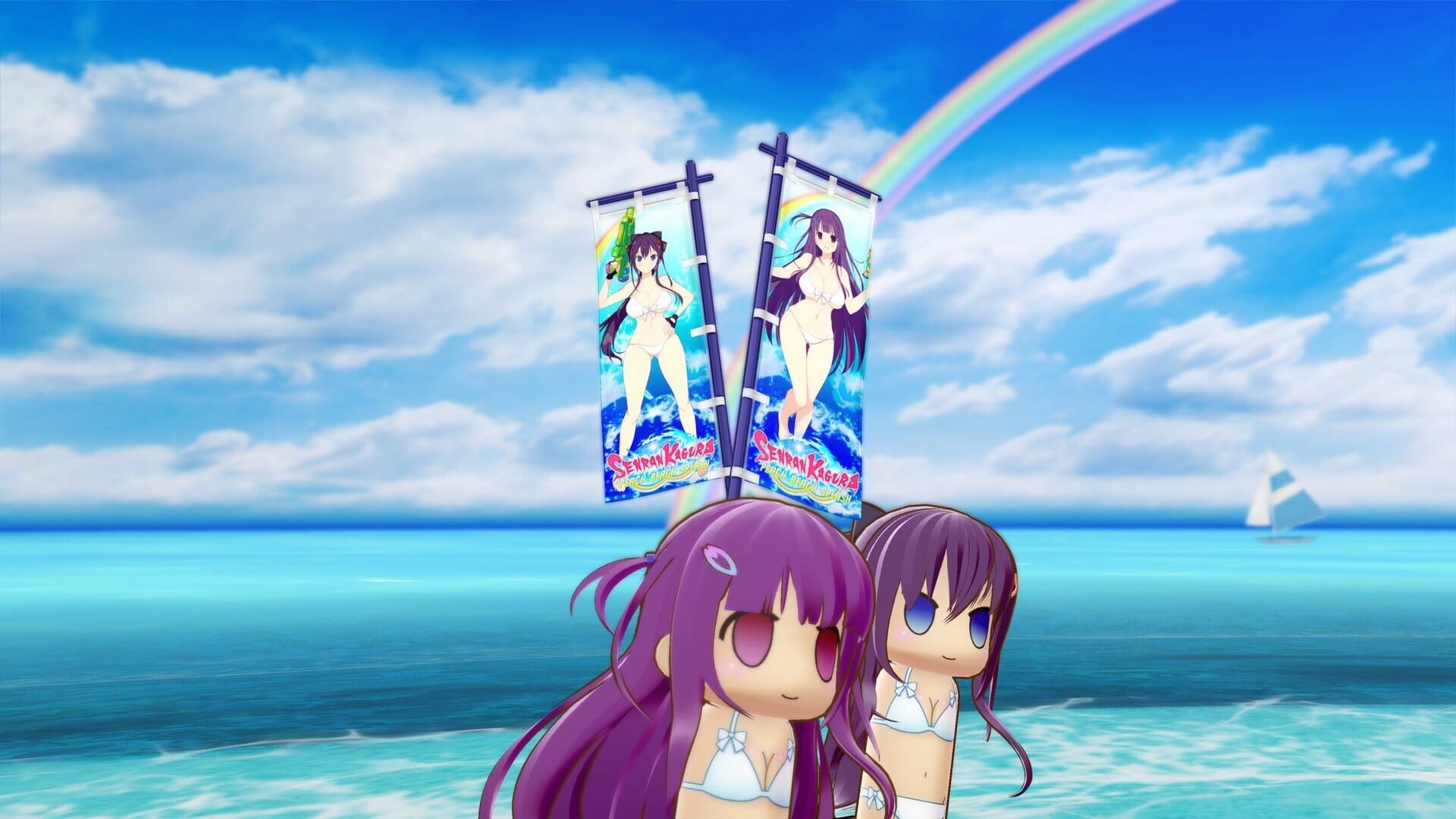 Screenshot for Senran Kagura: Peach Beach Splash - Valkyrie Drive Bhikkhuni Collaboration Pack