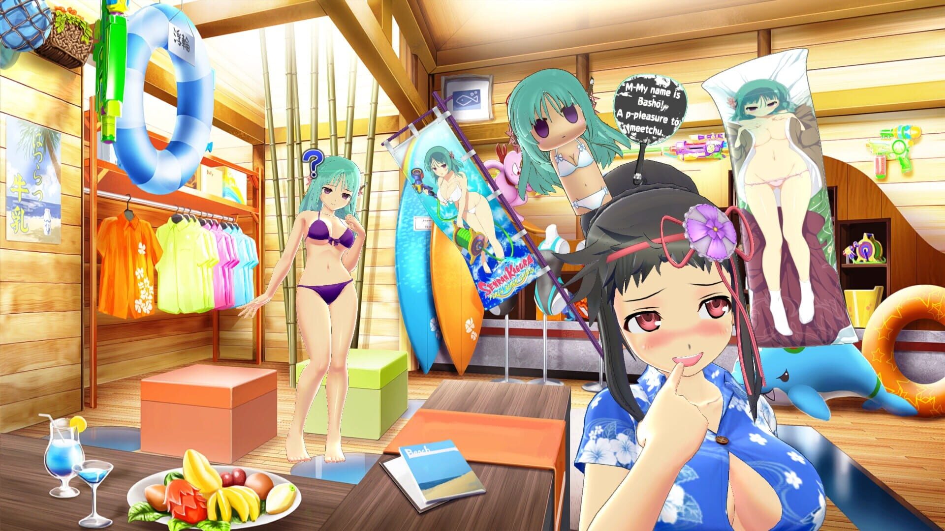 Screenshot for Senran Kagura: Peach Beach Splash - Basho Character Pack