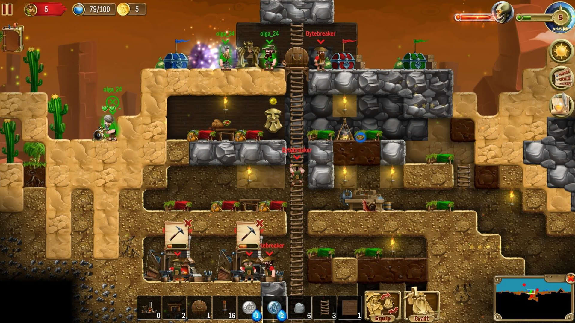 Screenshot for Craft the World: Dig with Friends
