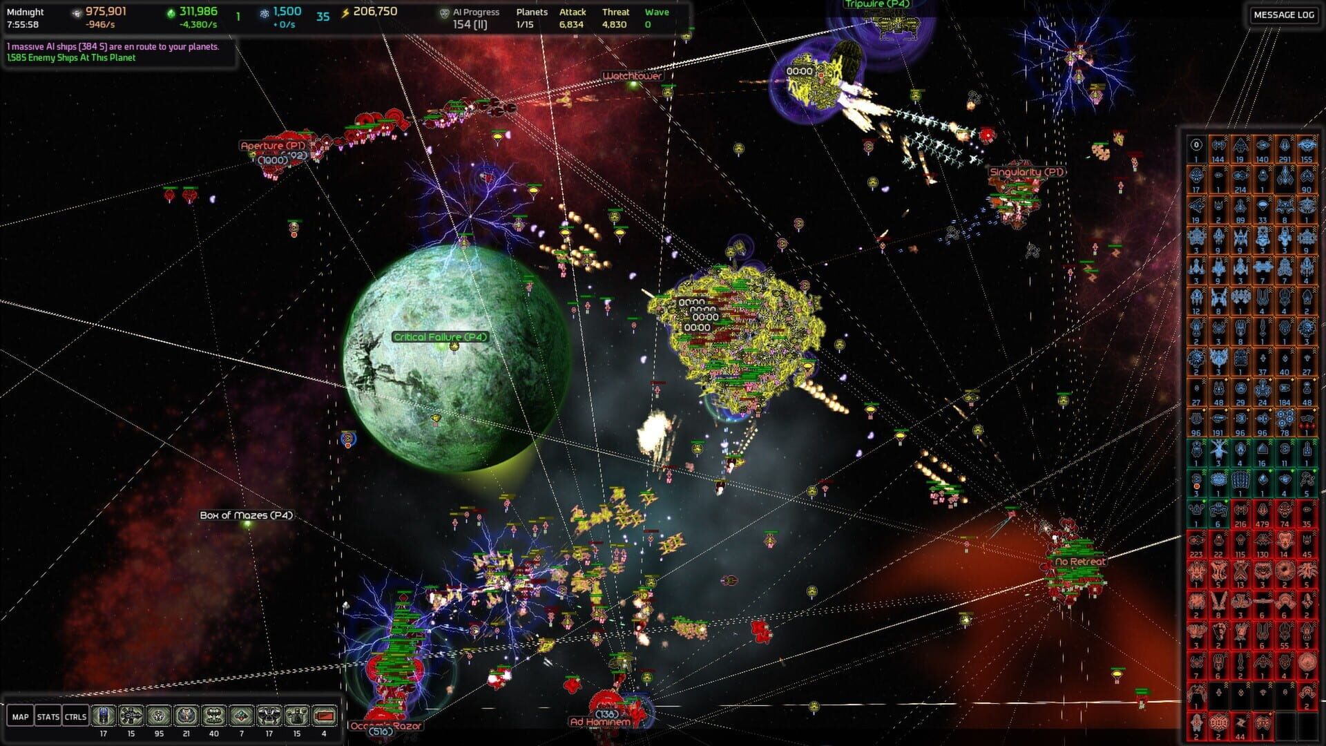Screenshot for AI War: Vengeance of the Machine