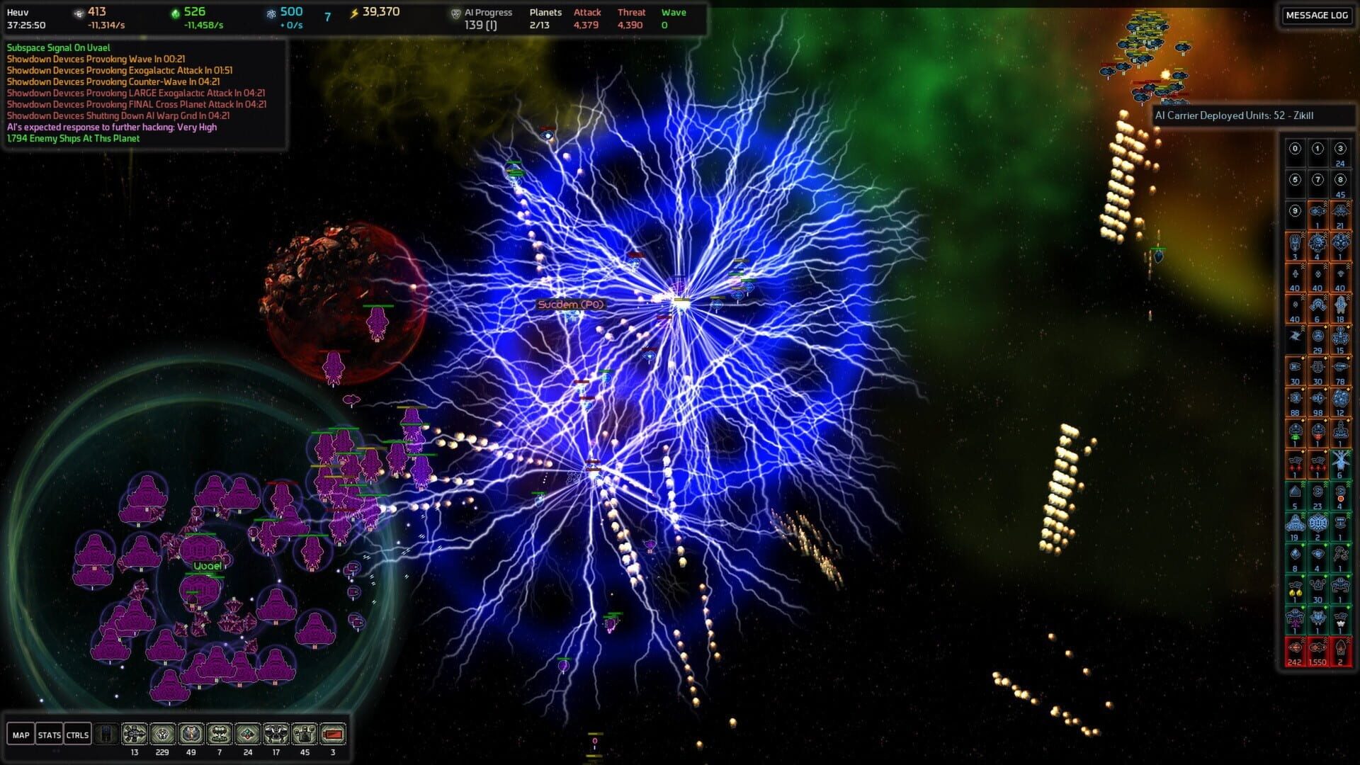 Screenshot for AI War: Vengeance of the Machine