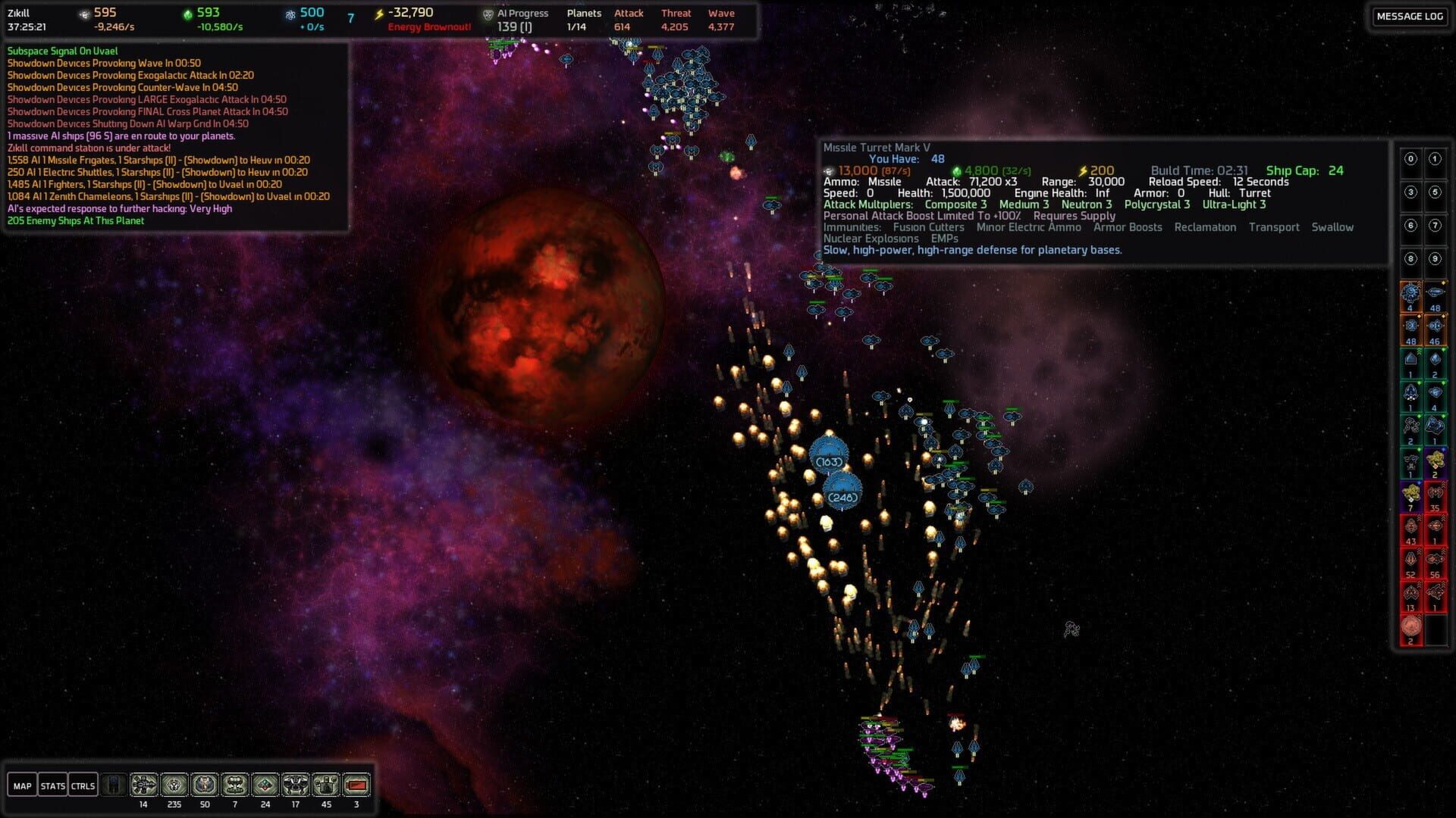 Screenshot for AI War: Vengeance of the Machine