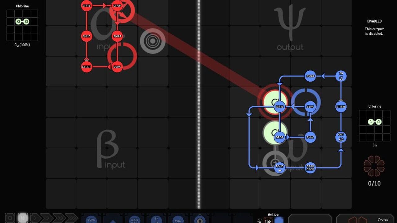 Screenshot for SpaceChem: 63 Corvi