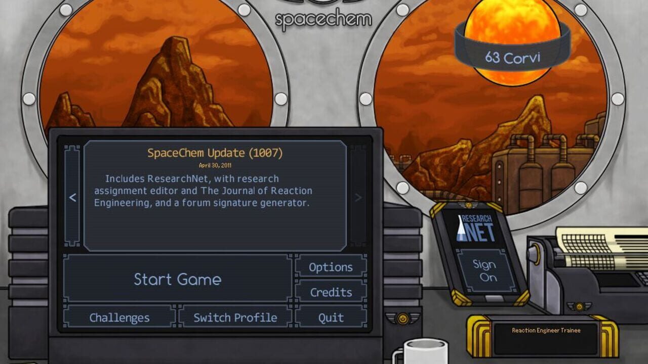 Screenshot for SpaceChem: 63 Corvi