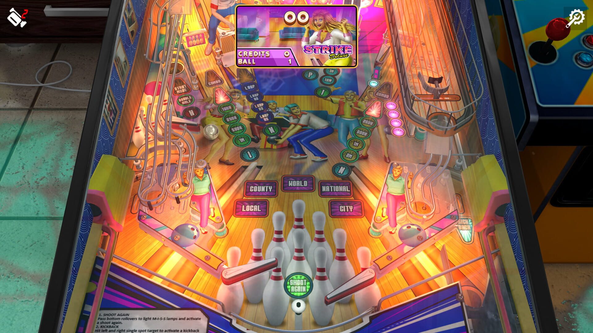 Screenshot for Zaccaria Pinball: Strike Deluxe Pinball Table