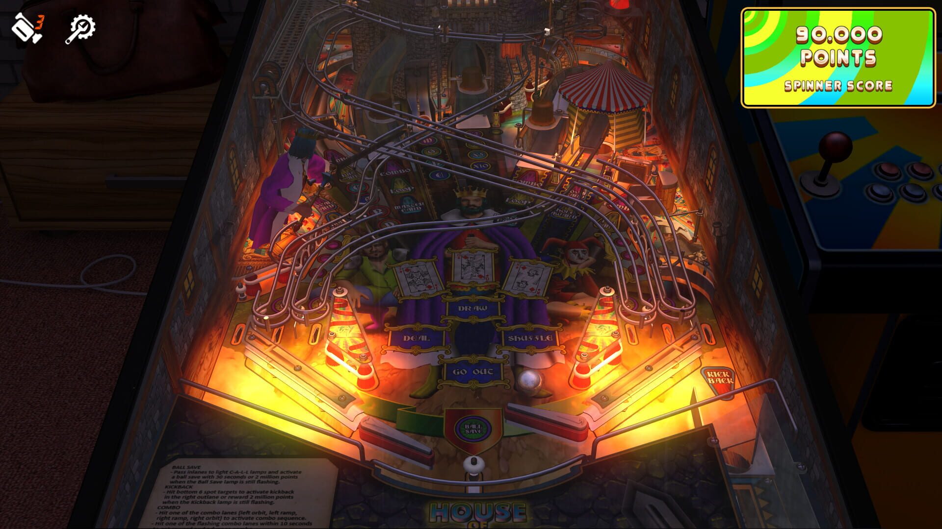 Screenshot for Zaccaria Pinball: House of Diamonds Deluxe Pinball Table