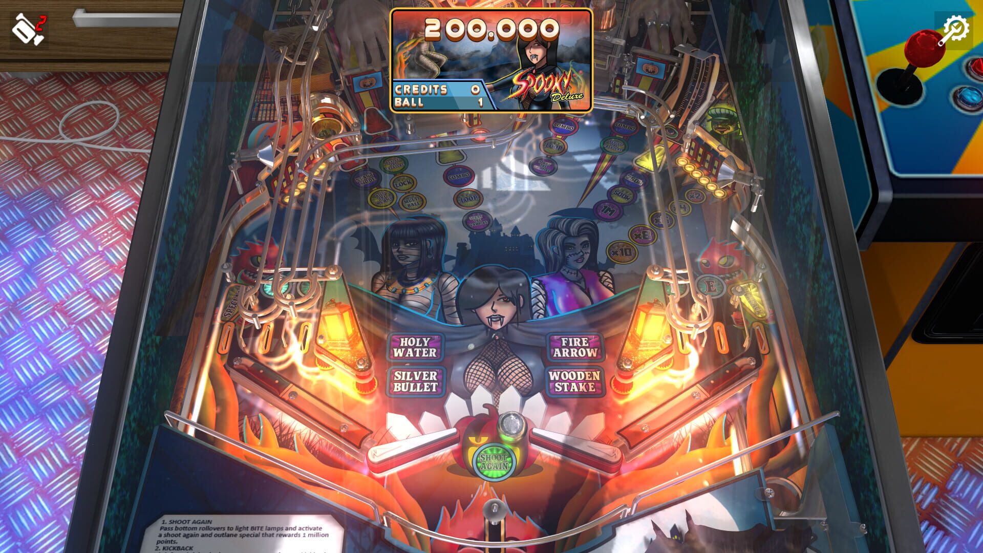 Screenshot for Zaccaria Pinball: Spooky Deluxe Pinball Table