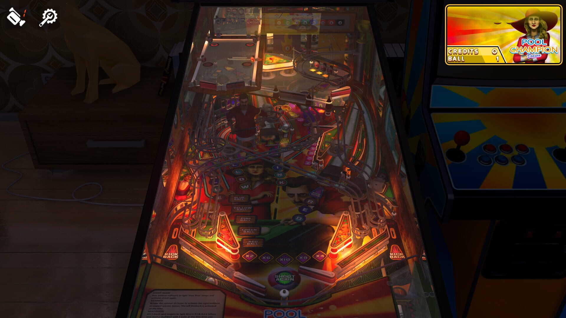 Screenshot for Zaccaria Pinball: Pool Champion Deluxe Pinball Table