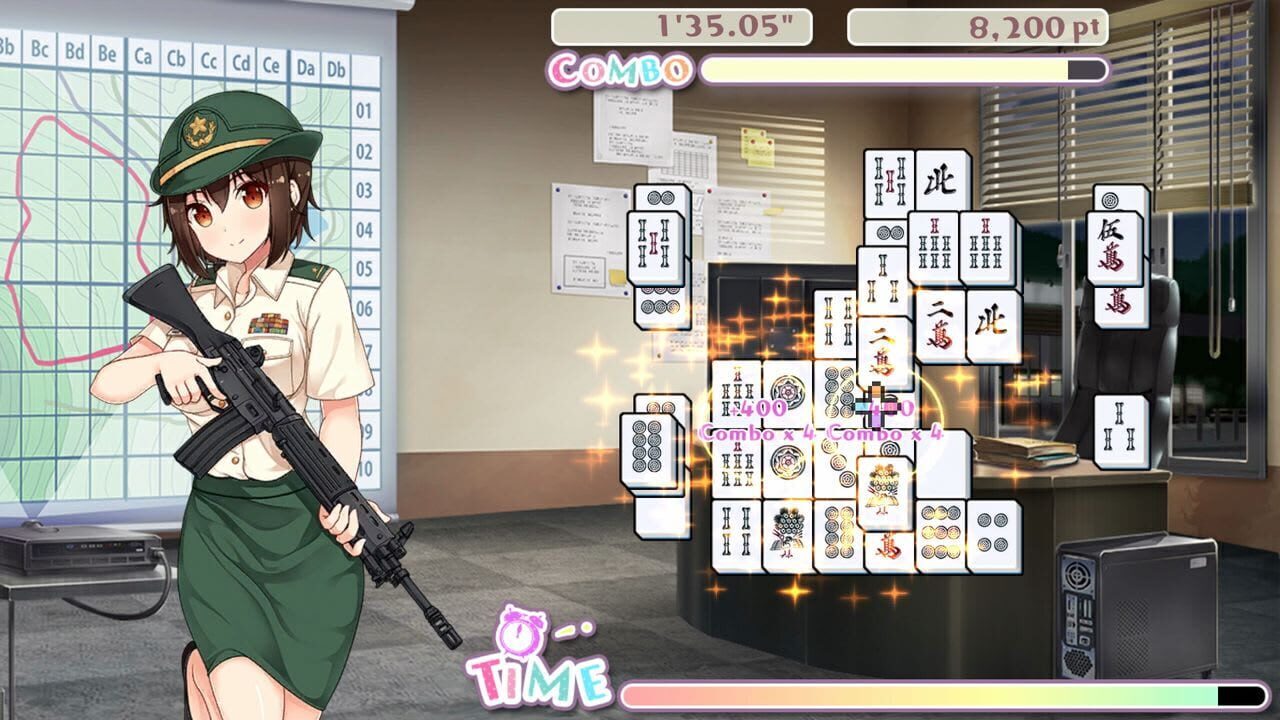 Screenshot for Bishoujo Battle Mahjong Solitaire