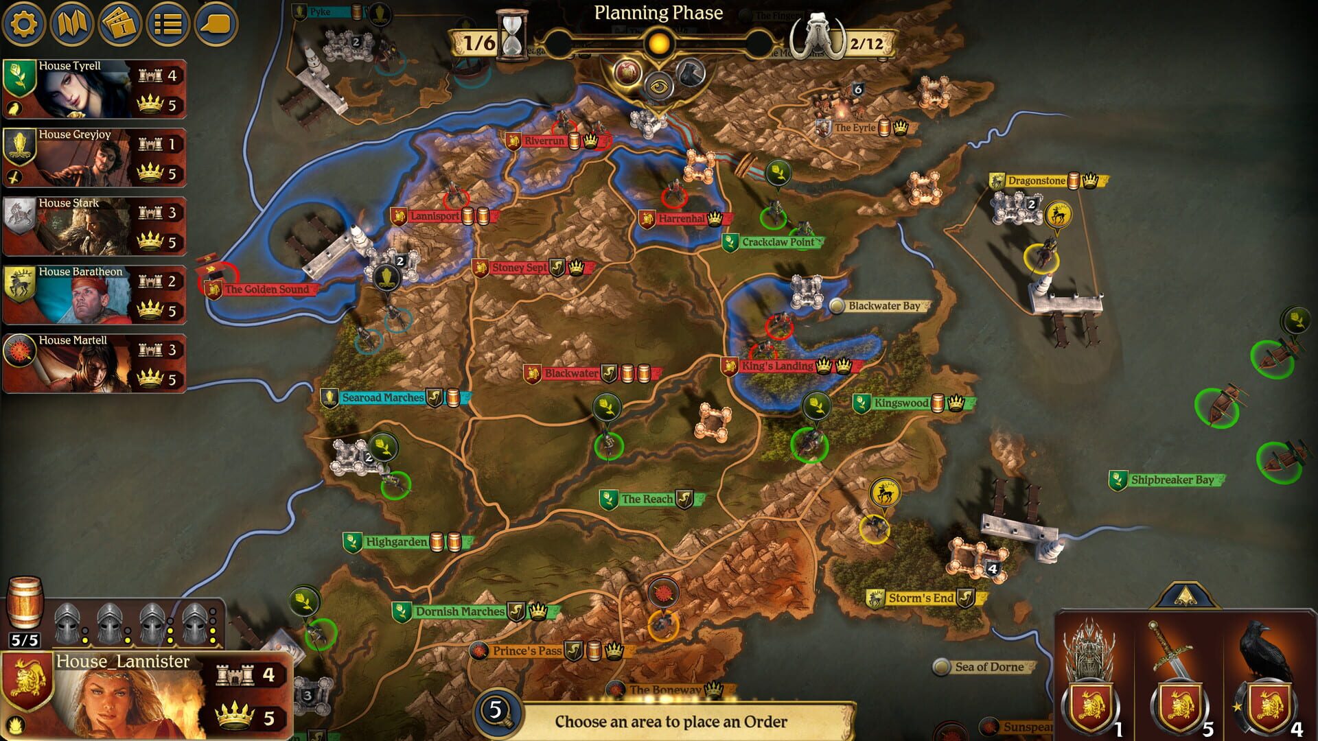 Screenshot for A Game of Thrones: The Board Game - Digital Edition: A Dance With Dragons
