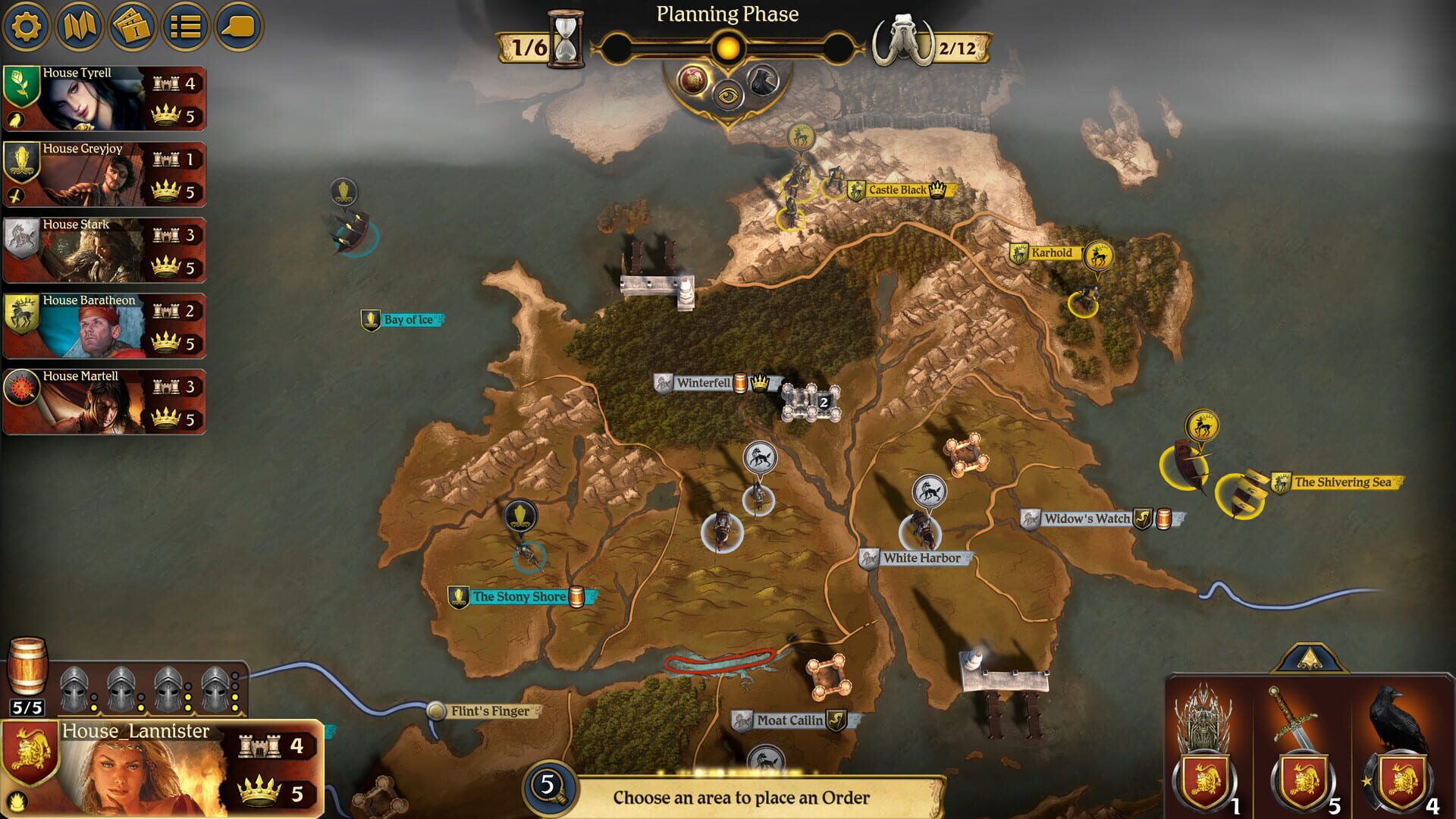Screenshot for A Game of Thrones: The Board Game - Digital Edition: A Dance With Dragons