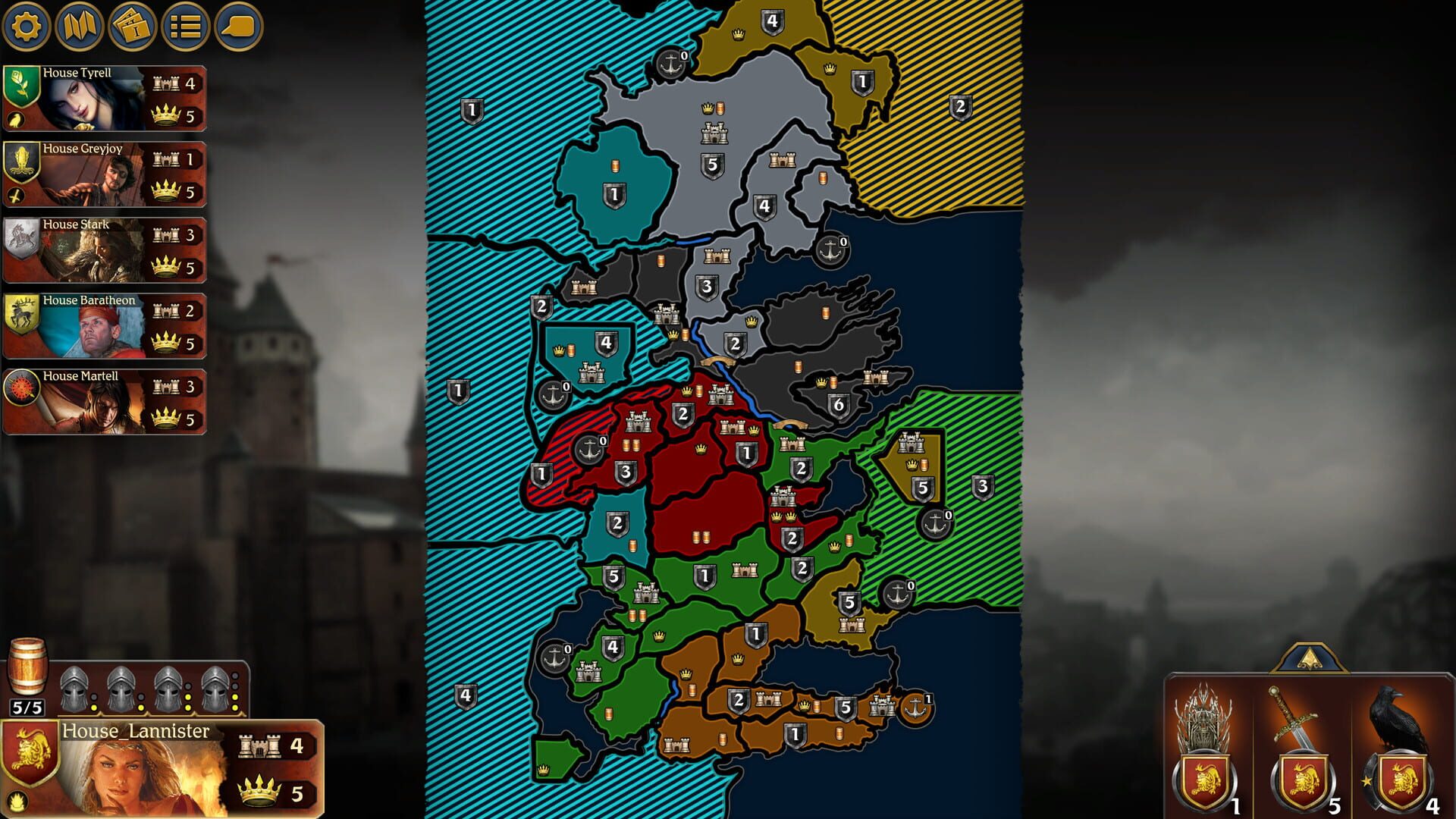 Screenshot for A Game of Thrones: The Board Game - Digital Edition: A Dance With Dragons