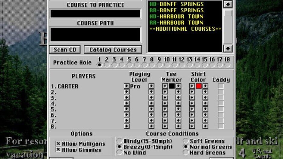 Screenshot for Links 386 CD