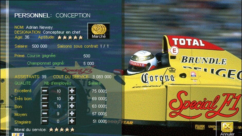 Screenshot for Grand Prix Manager 2