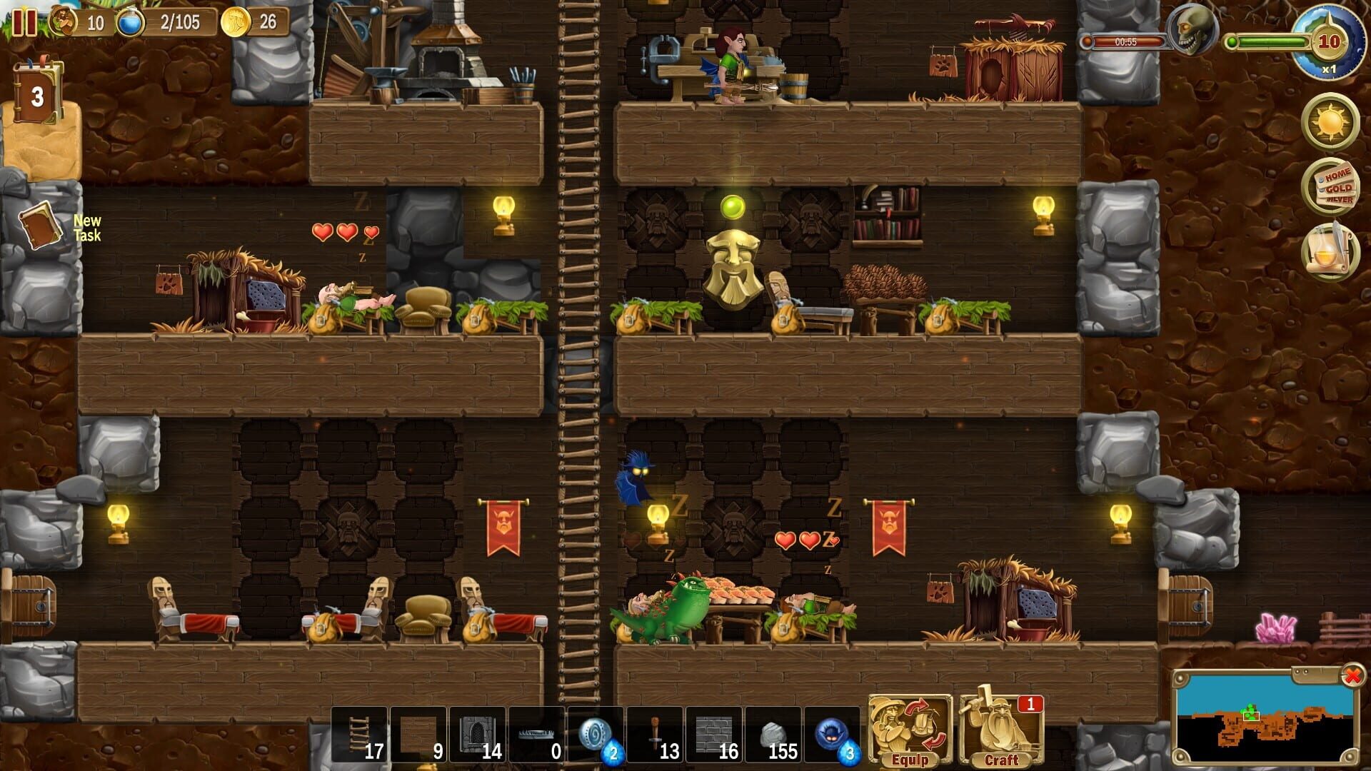 Screenshot for Craft the World: Sisters in Arms