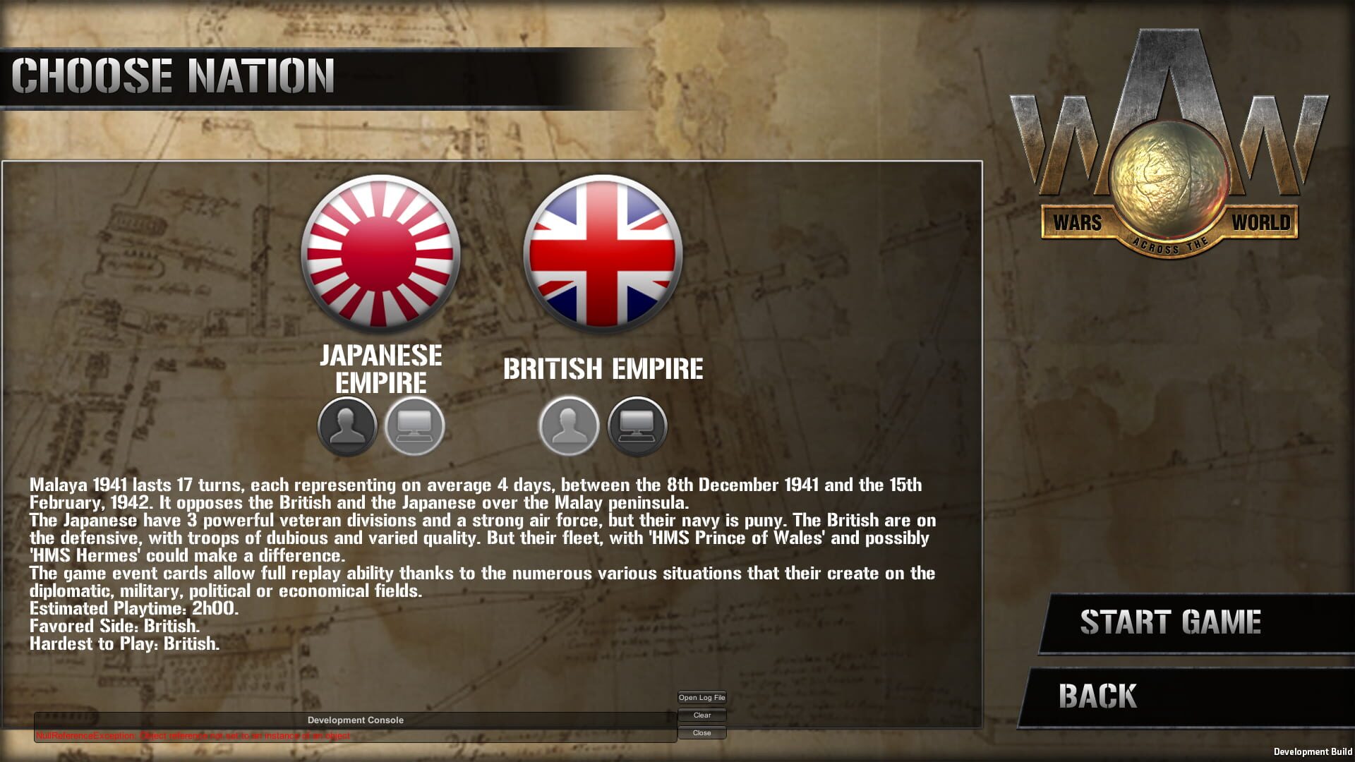 Screenshot for Wars Across the World: Malaya 1941