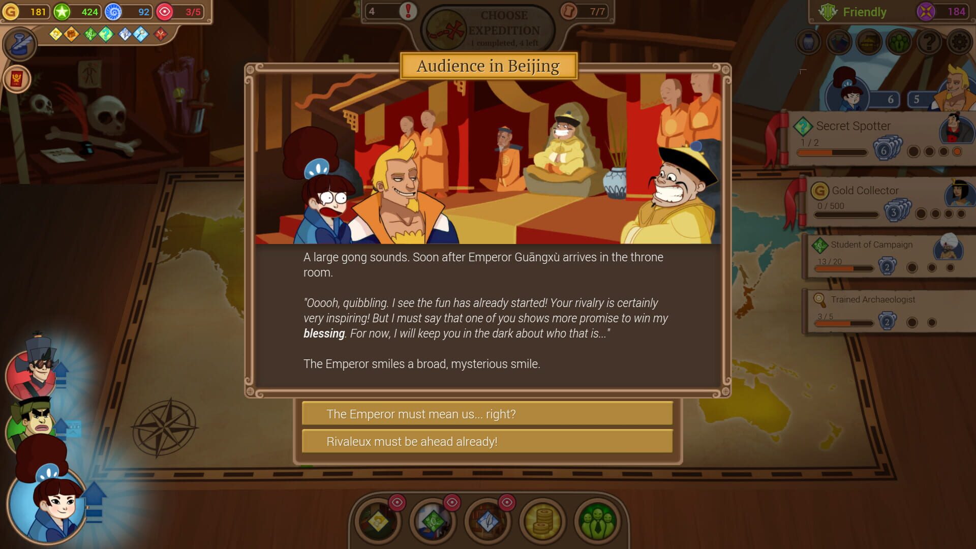 Screenshot for Renowned Explorers: The Emperor's Challenge
