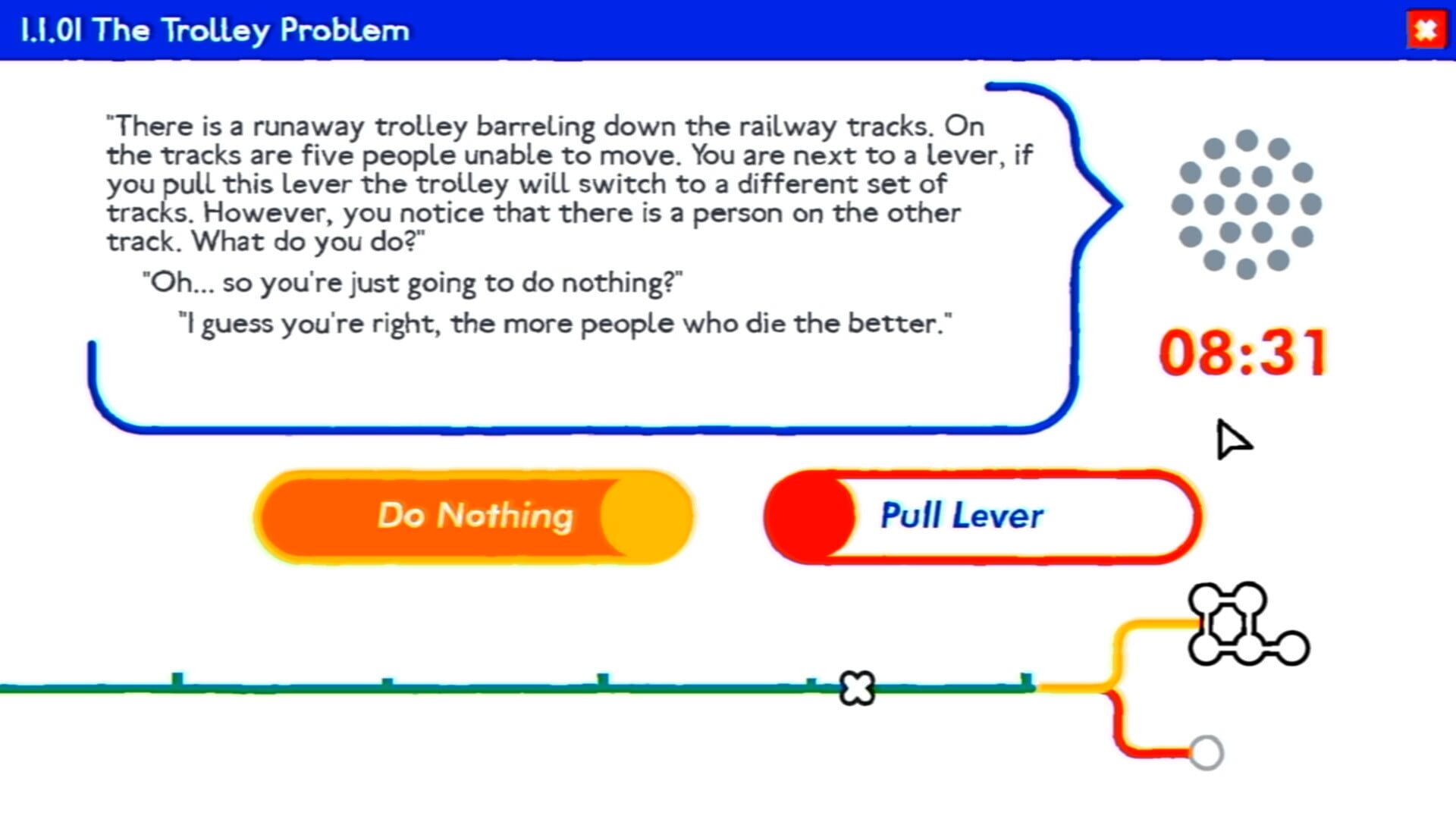 Screenshot for Trolley Problem, Inc.