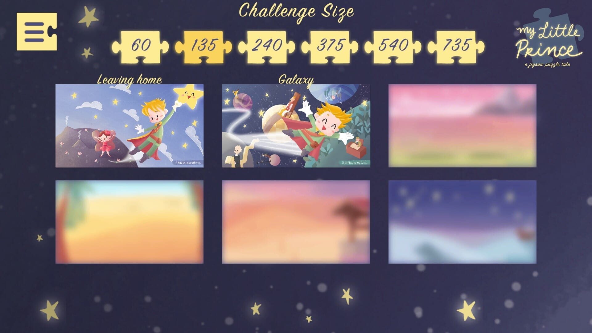 Screenshot for My Little Prince: A Jigsaw Puzzle Tale