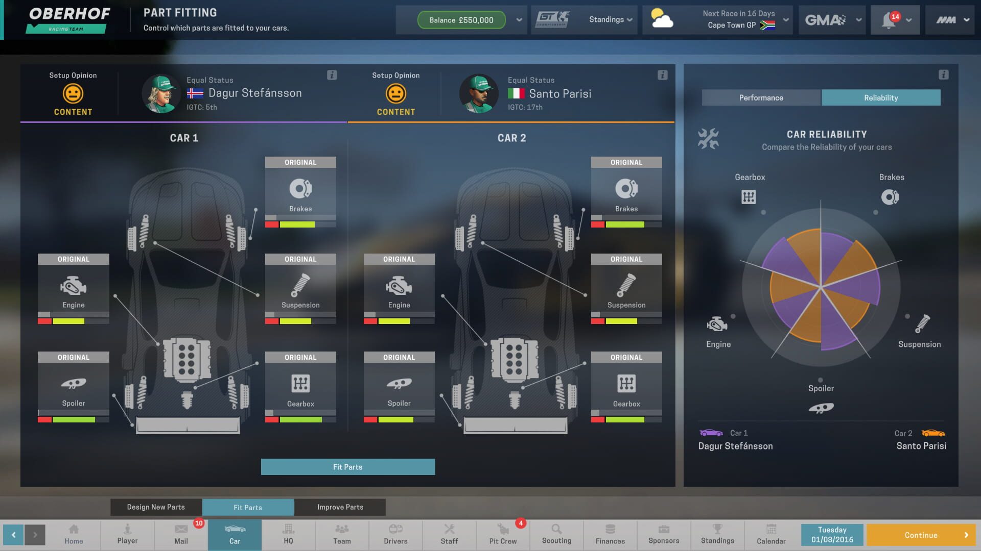Screenshot for Motorsport Manager - GT Series